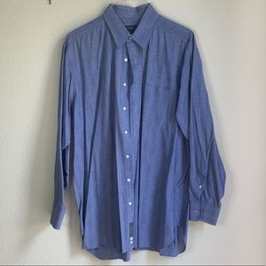 Robert Talbott 17.5 blue men’s dress shirt